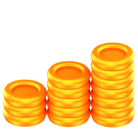 Gold Coins  3D Icon