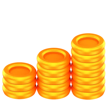 Gold Coins  3D Icon