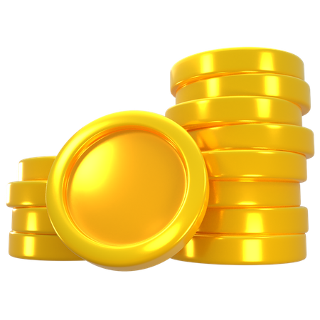 Gold Coins  3D Illustration