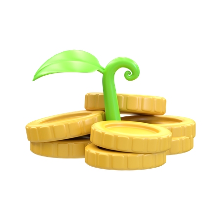 Gold Coins  3D Illustration