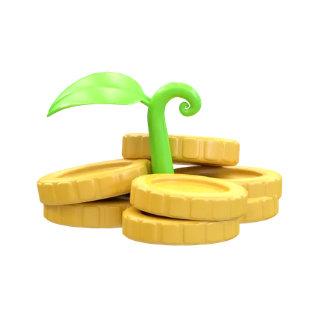 Gold Coins  3D Illustration