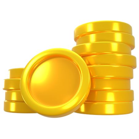 Gold Coins 3D Illustration