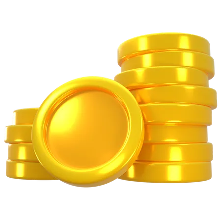 Gold Coins  3D Illustration