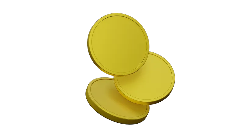 3 D Ilustrator Gold Coins 3D Illustration
