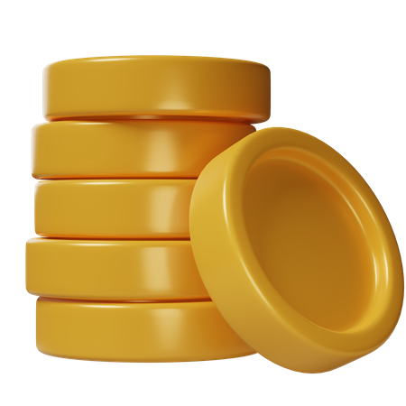 Gold Coins  3D Icon