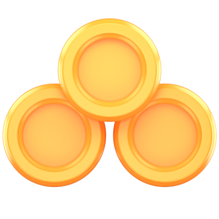 Gold Coins Stack  3D Icon