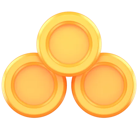 Gold Coins Stack  3D Icon