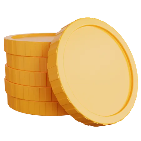 Gold Coins Stack  3D Icon