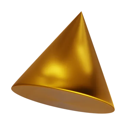 Gold Cone  3D Icon