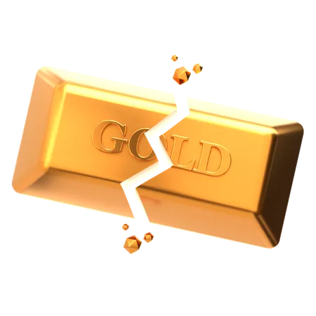 Gold Crack  3D Icon