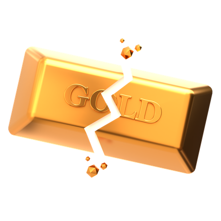 Gold Crack  3D Icon