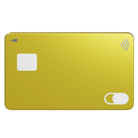 Gold Credit Card  3D Icon