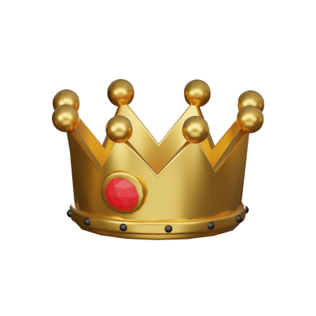 Gold crown  3D Icon