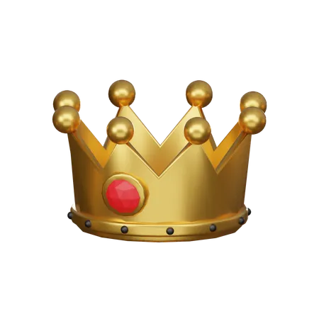 Gold crown  3D Icon