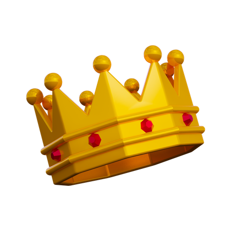 Gold Crown  3D Illustration