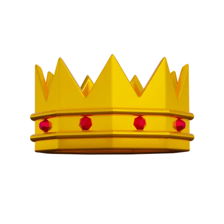 Gold Crown  3D Illustration