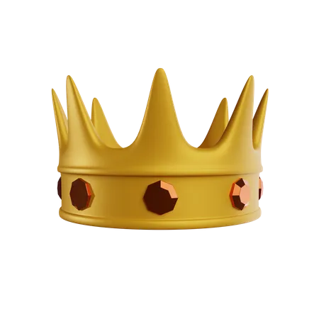 Gold Crown  3D Illustration
