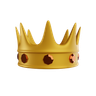 beautiful crown 3d illustration