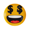 3d emoticon gold digger emoji