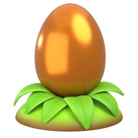 Gold Dragon Egg  3D Icon