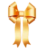 Gold Gift Bow