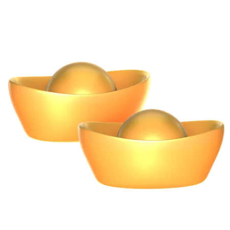 金塊  3D Icon