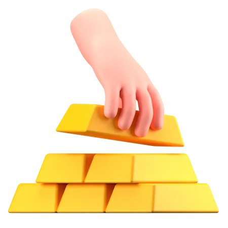 Gold Ingot  3D Icon