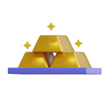 Gold Ingot  3D Icon