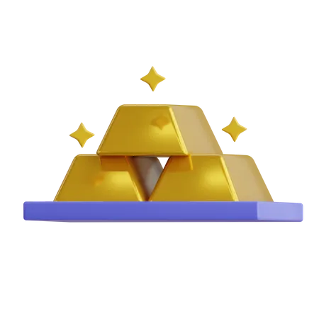 Gold Ingot  3D Icon