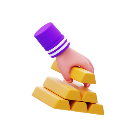 Gold Ingot  3D Icon