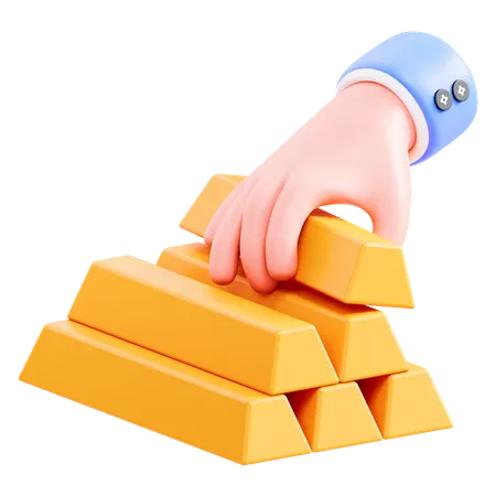 Gold Ingot  3D Icon