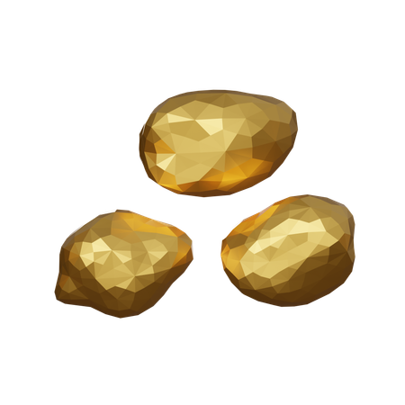 Gold ingot  3D Icon