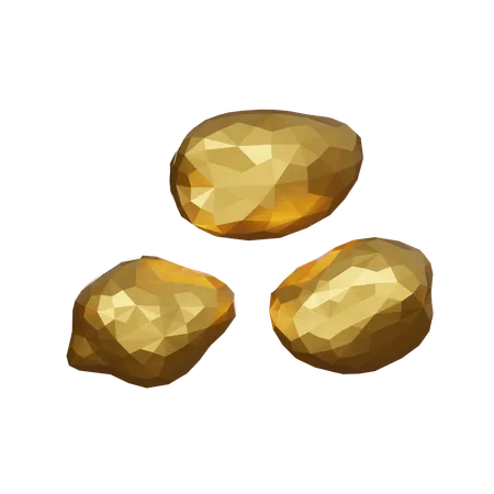 Gold ingot  3D Icon