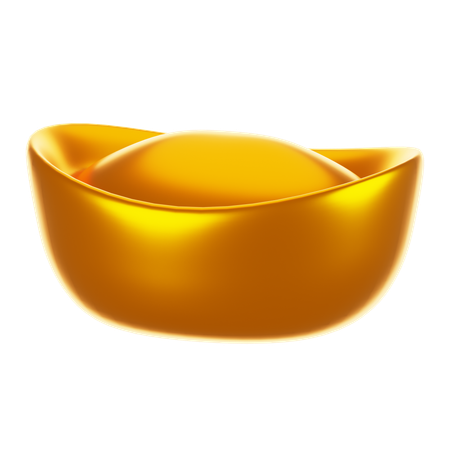 Gold ingot  3D Icon