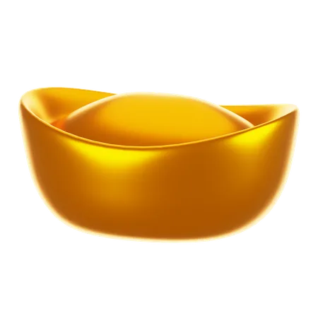 Gold ingot  3D Icon