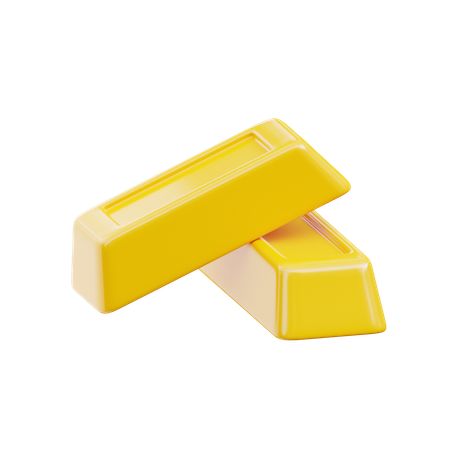 Gold Ingots  3D Icon