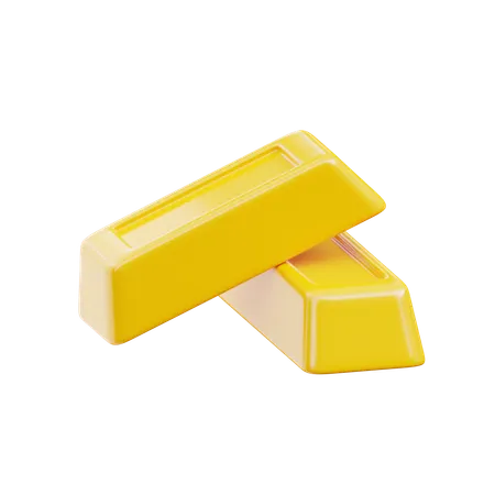 Gold Ingots  3D Icon