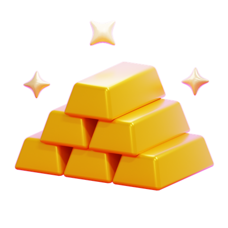 GOLD INGOTS  3D Icon