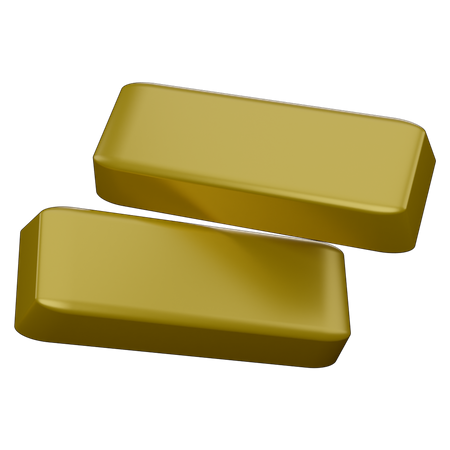 Gold Ingots  3D Icon