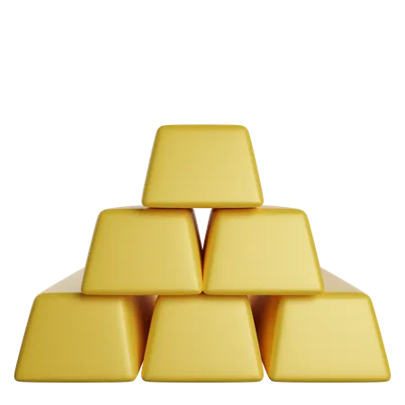 Gold Bar Invesment 3D Icon
