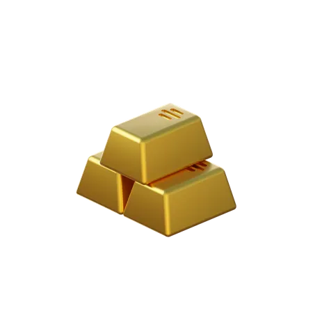Gold 3 D Finance Icon 3D Icon