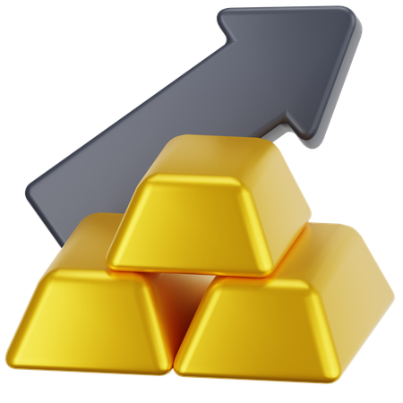 Gold Invest  3D Icon