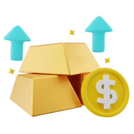 Gold Invest  3D Icon