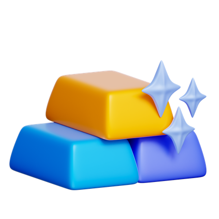 Gold Investment  3D Icon