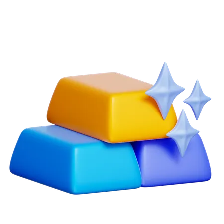 Gold Investment  3D Icon