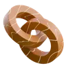 Gold Jewelry Ring Loop