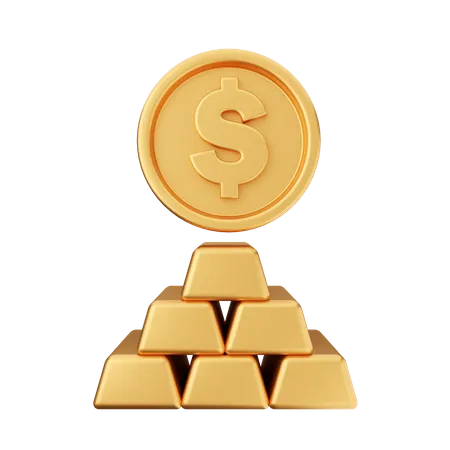 Goldener Keks  3D Icon