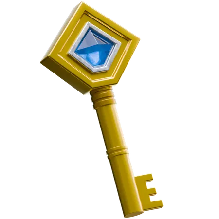 Gold Key  3D Icon