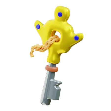 Gold Key  3D Icon
