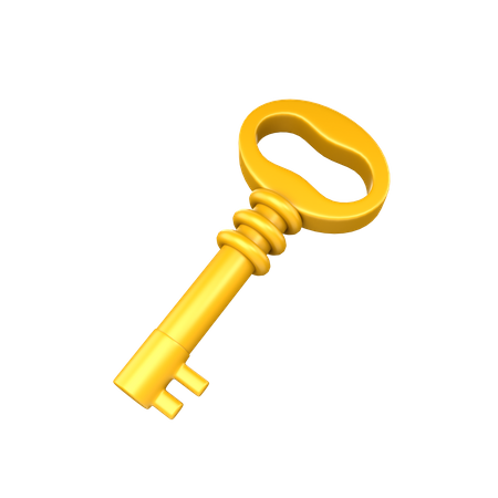 Gold Key  3D Icon